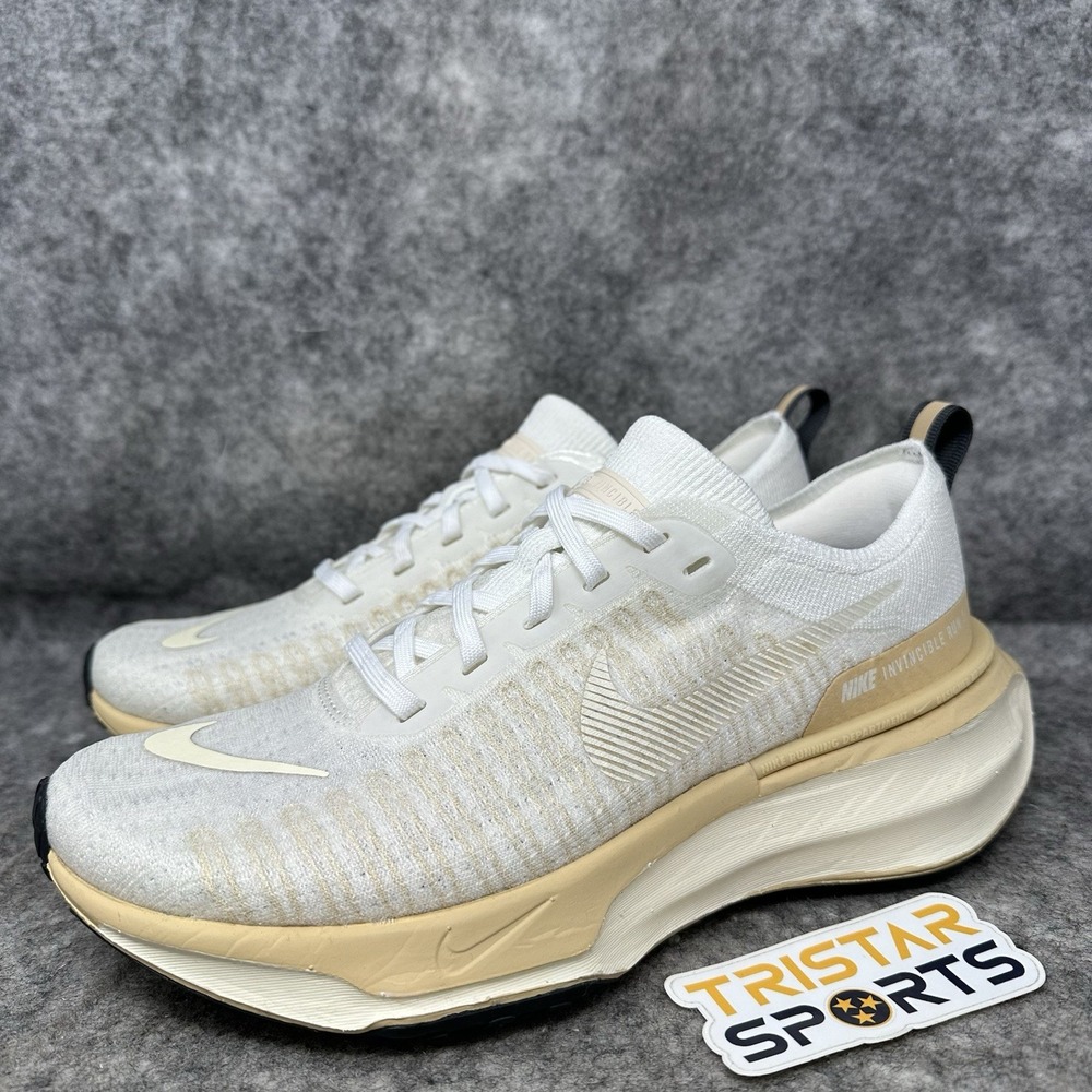 Nike ZoomX Invincible 3 Running Shoes Mens Size 8 Sesame Coconut Milk DR2615-106
